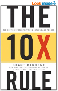The 10X Rule book cover image