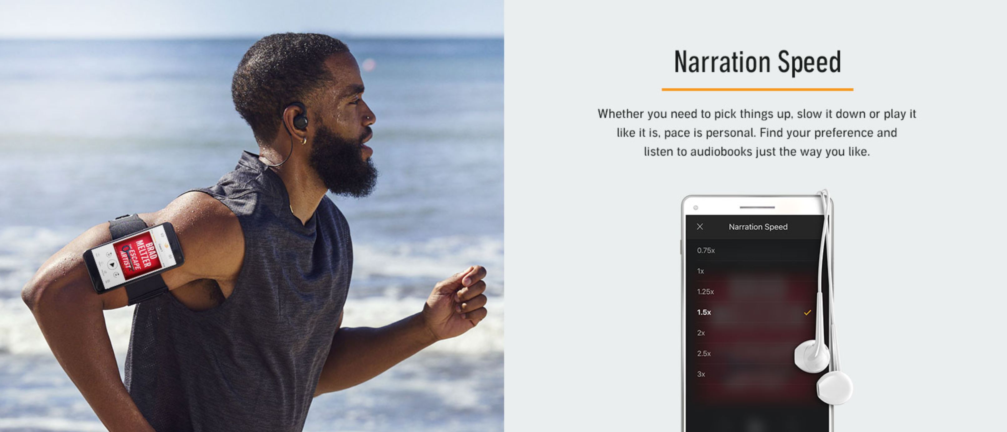 amazon audible narration speed